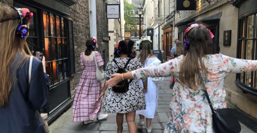 Bath: Bridgerton Filming Locations Walking Tour with Music - The Modiste Dress Shop and the fashion-thinking angle