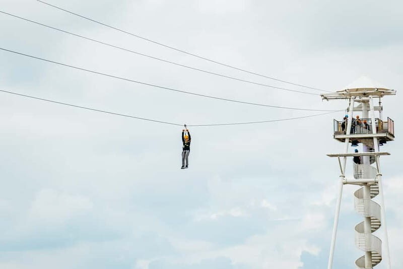 Brighton: Zip Wire Experience Ticket - Single or dual: racing on a side-by-side zipline