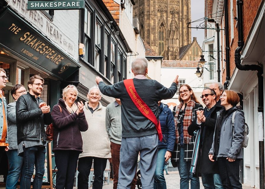 Canterbury: Walking Tour with Green Badge Guide - Heading Toward the Cathedral Precincts Without Going Inside