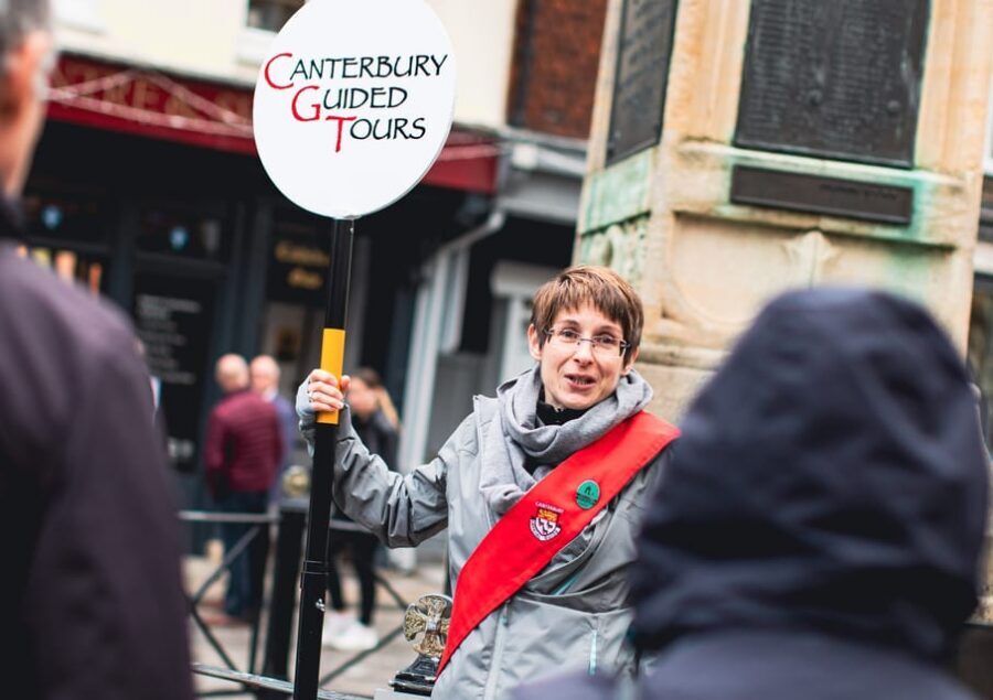 Canterbury: Walking Tour with Green Badge Guide - Timber, Stone, and Modern Edges: Marlowe Theatre and the Moving Statue