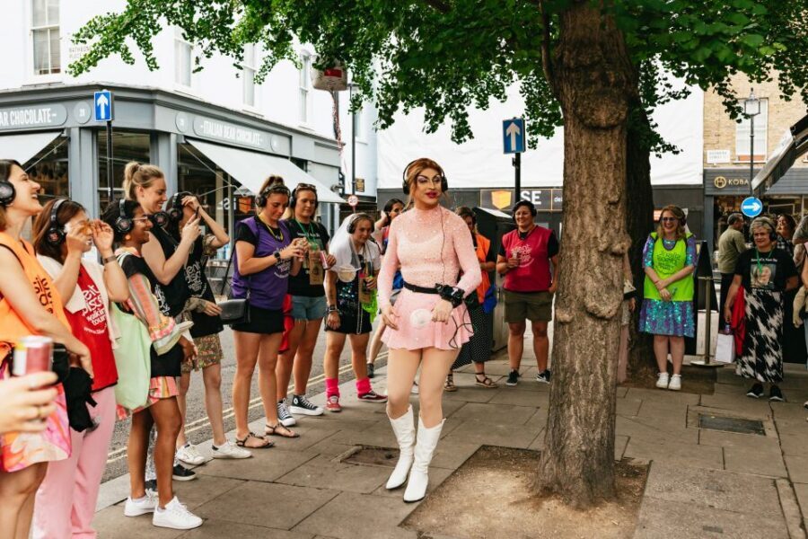 Drag Queen Disco Diva Tour - Silent Disco Walking Tour - Meet Eva Iva and Get Your Bearings Fast