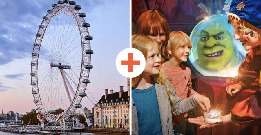 DreamWorks Shrek's Adventure and London Eye: Combo Ticket - London Eye Basics: 135 Meters Up, Big Ben to Windsor (On Clear Days)