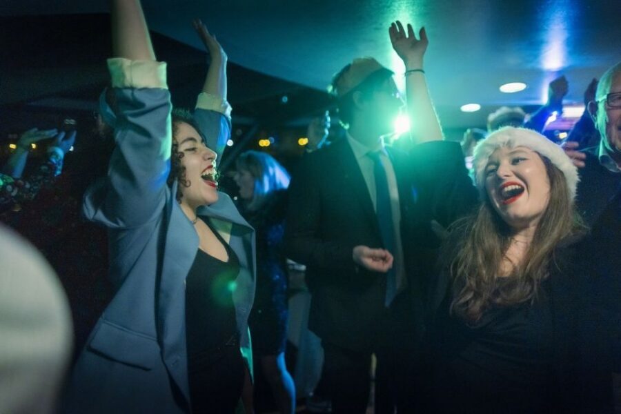 Festive London New Year’s Eve 3-Course Dinner Cruise - Tower Pier to the festive start: what the boarding feels like