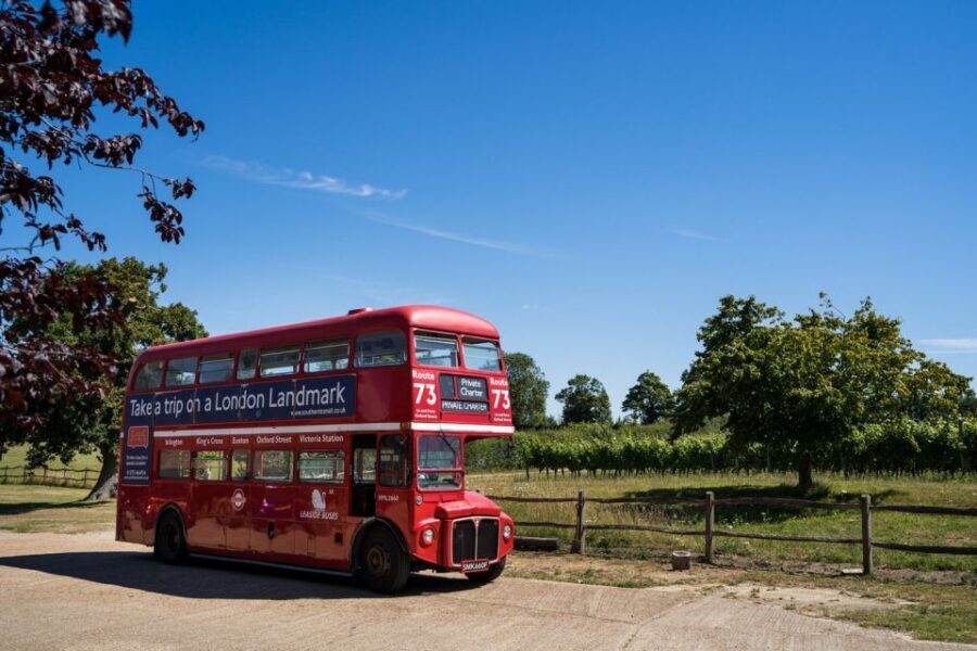 From Brighton: Sussex Wine Tour on a Vintage Bus with Lunch - Two award-winning Sussex wineries, paced for a real day out