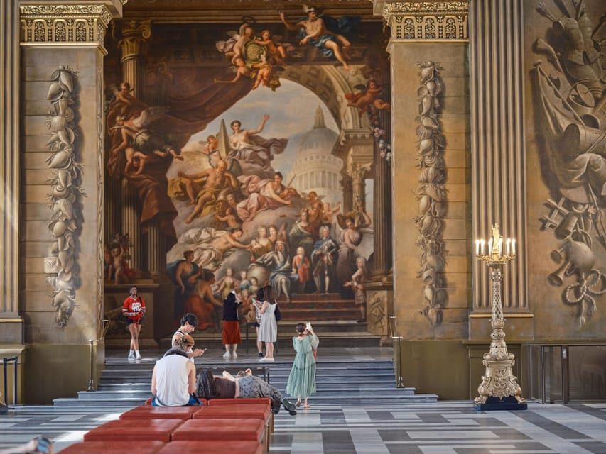Greenwich: Painted Hall Entry and Old Royal Naval College - Old Royal Naval College: more than one famous room