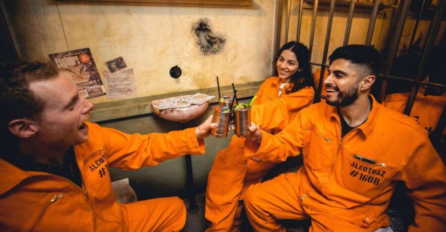 London: Alcotraz Immersive Prison Cocktail Experience Ticket - What you wear: orange jumpsuits and the costume rule