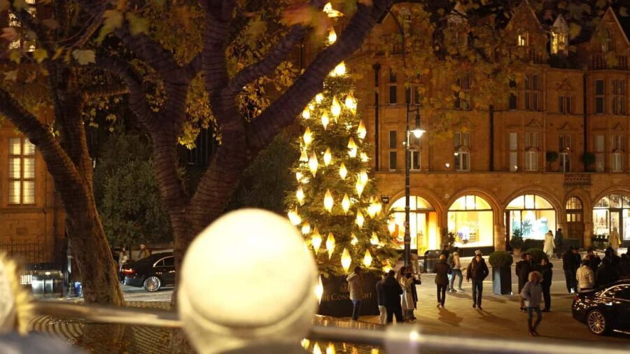 London: Christmas Lights Nighttime Bus Tour with Live Guide - Trafalgar Square: the tall Christmas tree moment you’ll remember