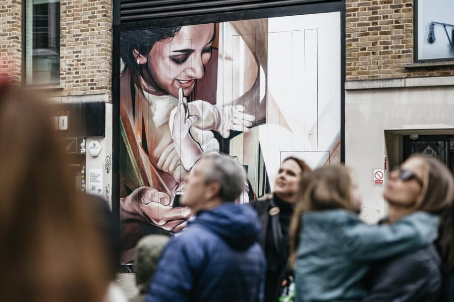 London: East End Street Art Tour and Spray Painting Workshop - Meeting Under the White Goat at Spitalfields