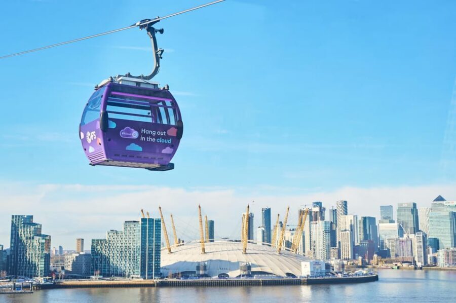 London: IFS Cloud Cable Car - The route: Greenwich Peninsula to the Royal Docks (and what you will notice)