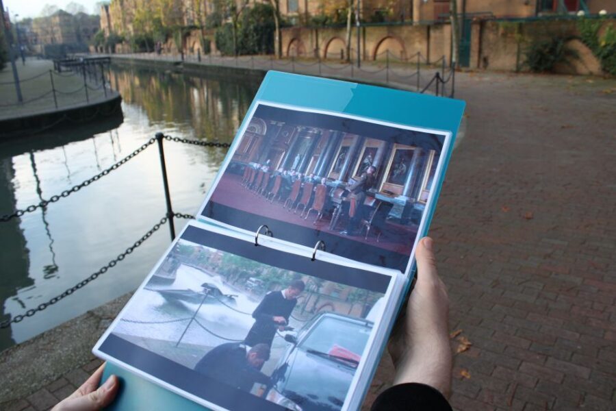 London: James Bond Filming Locations Bus Tour - MI6 HQ stop: trying to spot a real spy and seeing the contrast