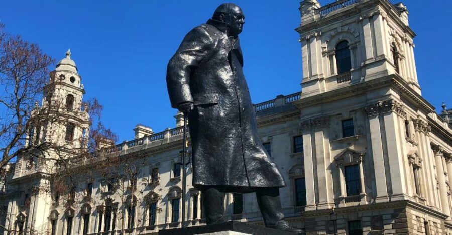 London: London in WW2 and Churchill War Rooms Entrance - Big Ben and the wartime soundtrack your guide brings to the walk