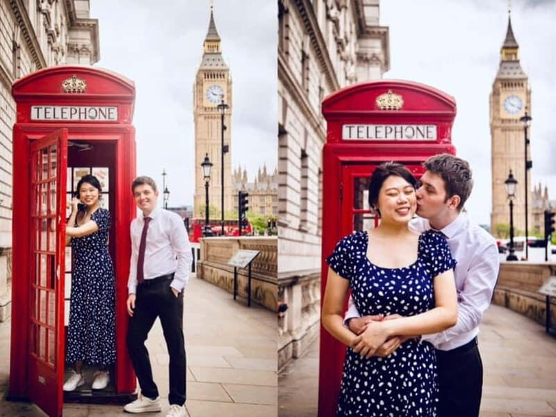 London: Private Couples Photography Session with Landmarks - Key moments that make this couples session work