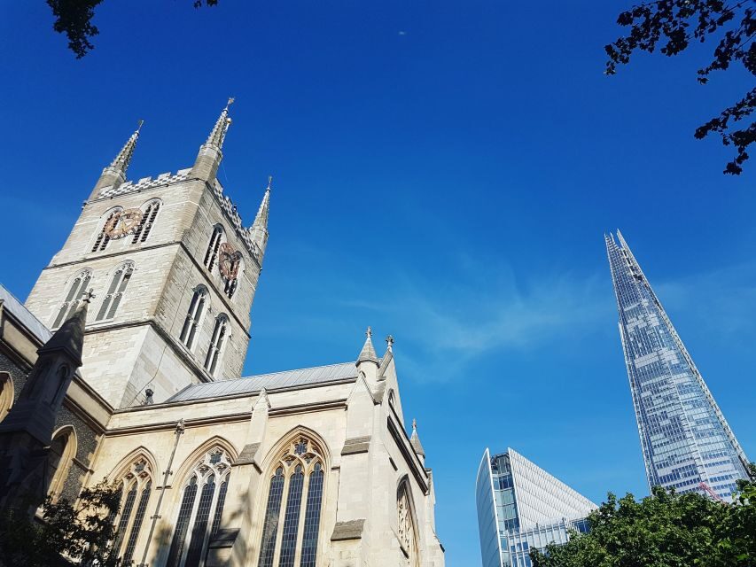 London: Top 30 Sights Walking Tour and The Shard Entry - London Bridge and the Tower-area highlights: Shakespeare, HMS Belfast, and more