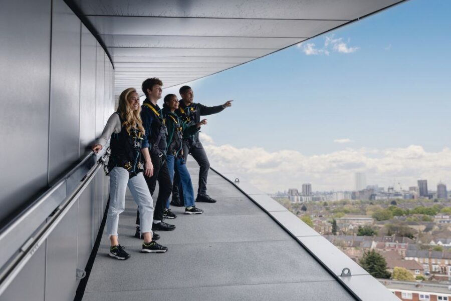 London: Tottenham Hotspur Stadium Skywalk Experience - Climbing to the golden cockerel: the view starts early