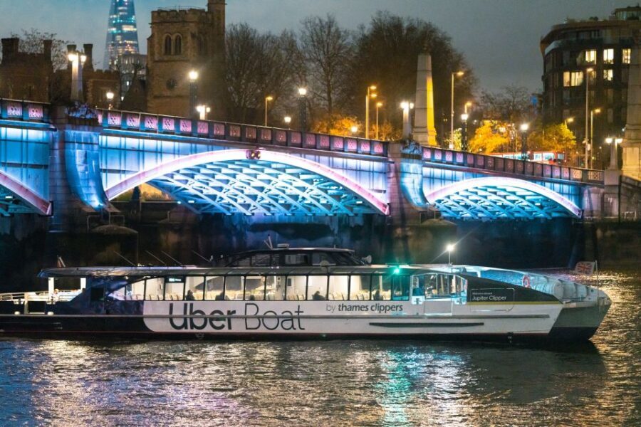 London: Uber Boat Single Trip and London Cable Car - Two Views of London: Fast River Sightseeing and a Cable-Car Skyline
