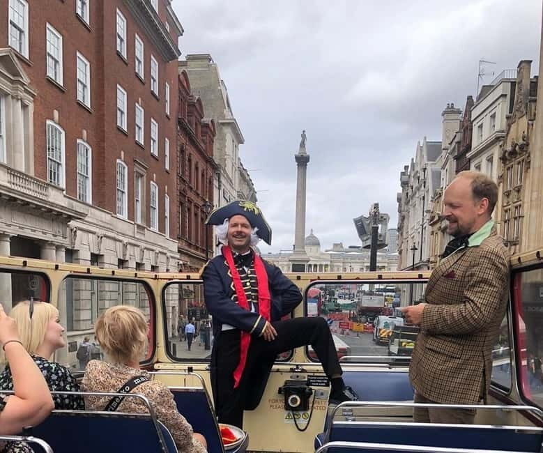 London Vintage Bus Tour: Live Comedy Sightseeing Show - Getting your bearings fast from Trafalgar Square