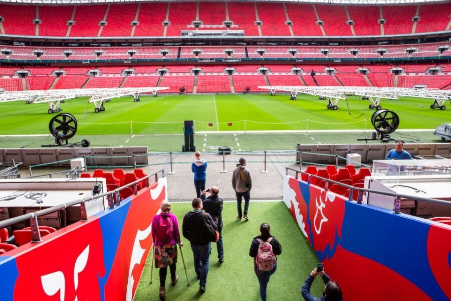 London: Wembley Stadium Guided Tour - Pitchside and trophy-winning steps: where the atmosphere shifts