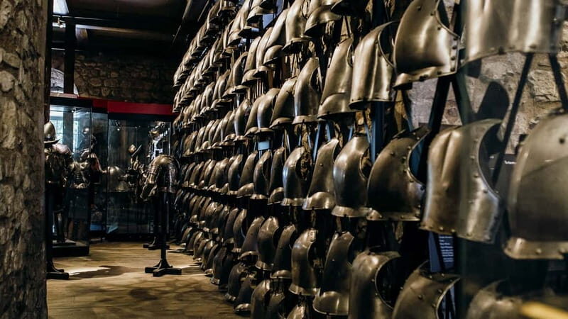Tower of London Tour with Crown Jewels, plus River Cruise - White Tower and the armory: how armor changed over time
